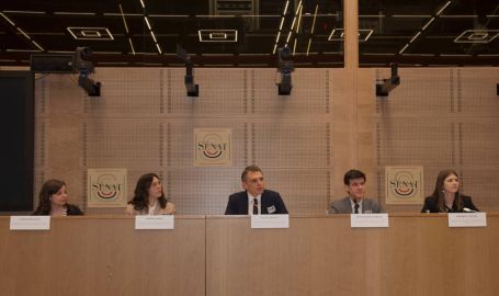 Ouverture de la journée doctorale avec Kassandra Goni, Marta Aurino, Julien Bonnet, Jean de Saint-Sernin, Beverley Toudic